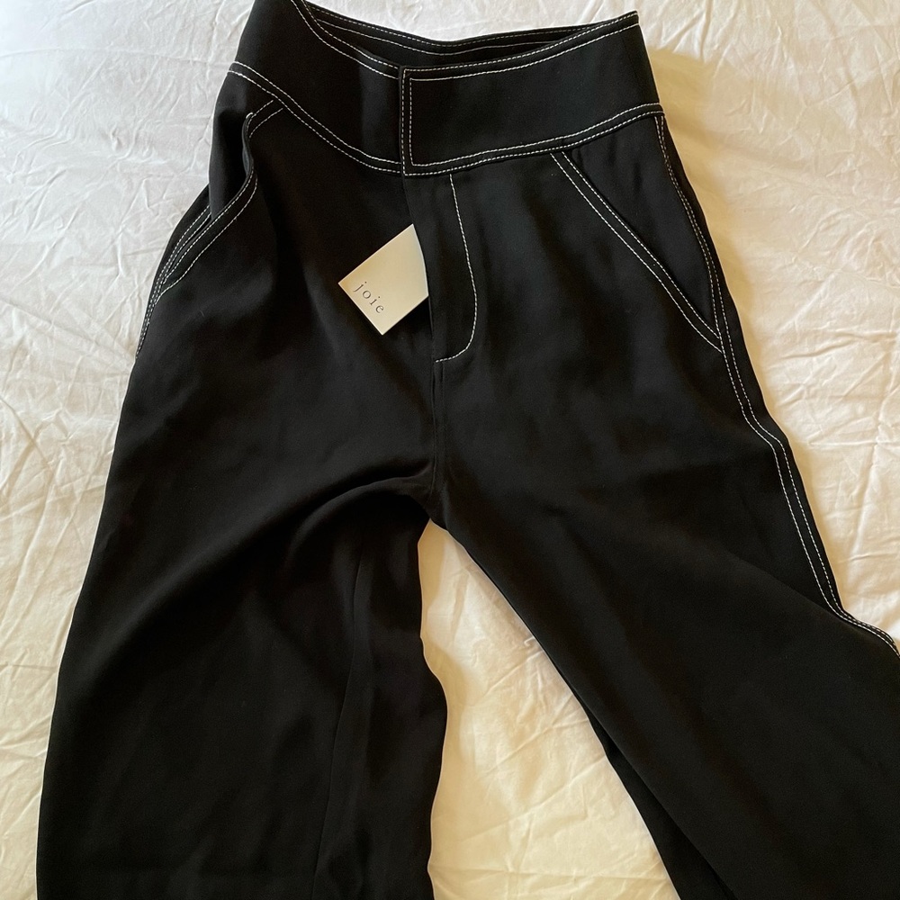 Black Joie flare pants